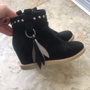 Kids wedges boots